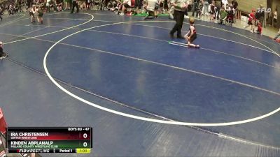 47 lbs Cons. Round 2 - Ira Christensen, Uintah Wrestling vs Kinden Abplanalp, Millard County Wrestling Club