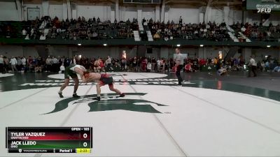 165 lbs Cons. Round 2 - Tyler Vazquez, Unattached vs Jack Lledo, Ohio