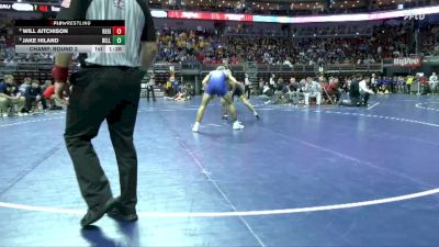 1A-157 lbs Champ. Round 2 - Jake Hiland, Bellevue vs Will Aitchison, Regina, Iowa City