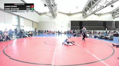 90 lbs Rr Rnd 3 - Karina Batres, CT Whale Orca vs Cidney Schaffer, Lady Assassins