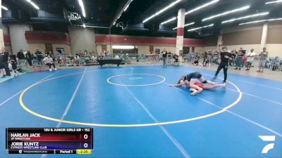 152 lbs Semifinal - Harlan Jack, 3F Wrestling vs Jorie Kuntz, Cypress Wrestling Club