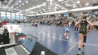 77.4-85 lbs Champ. Rd Of 16 - Emery McQuillen, Victory Wrestling Club - VTC vs Mia Hanger, Riverton USA Wrestling