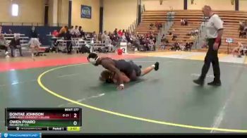 157 lbs Cons. Semi - Owen Pharo, Rochester-CTC vs Dontae Johnson, Iowa Lakes Community College