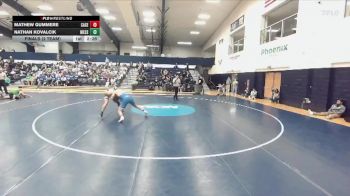 184 lbs Finals (2 Team) - Mathew Gummere, Case Western vs Nathan Kovalcik, Messiah
