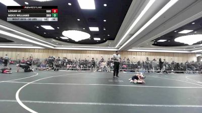 50 lbs Quarterfinal - Logan Le, Rancho Bernardo HS vs Noxx Williams, Shootbox WC