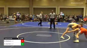 Match - Brayden Robison, West Lake Thunder vs Angel Casillas, Camp Verde Wrestling Club