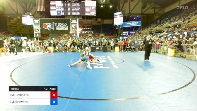 132 lbs Cons 8 #2 - Austin Collins, CO vs Jet Brown, MO