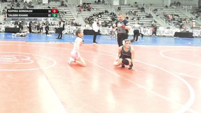 100 lbs Round Of 64 - Sophia Gonzalez, GA vs Yaleen Khang, NC