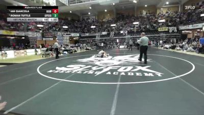 120 lbs 1st Place Match - Ian Giancola, Hoxie Hs vs Roman Tuttle, Gypsum-Southeast Of Saline Hs