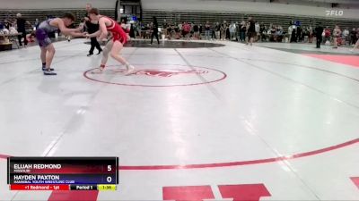 157 lbs Quarterfinal - Elijah Redmond, Missouri vs Hayden Paxton, Hannibal Youth Wrestling Club