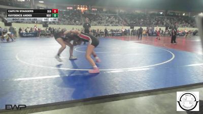 110 lbs Round Of 16 - Caitlyn Staggers, Skiatook Bulldog Wrestling vs Kaydence Andes, Weatherford