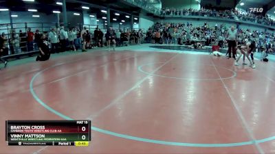 135 lbs Cons. Round 4 - Brayton Cross, Cameron Youth Wrestling Club-AA vs Vinny Mattson, Wentzville Wrestling Federation-AAA