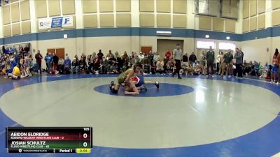 105 lbs Round 2 (10 Team) - Josiah Schultz, Floyd Wrestling Club vs Aeidon Eldridge, Kokomo Wildkat Wrestling Club