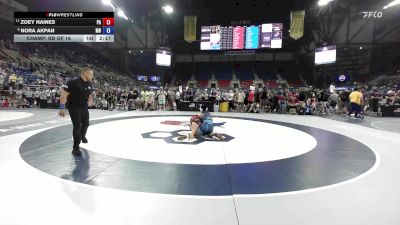 140 lbs Champ. Rd Of 16 - Zoey Haines, PA vs Nora Akpan, MN
