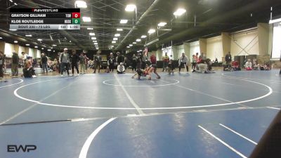 73 lbs Rr Rnd 4 - Grayson Gillham, Team Conquer Wrestling vs Kloe Routledge, Husky Wrestling Club