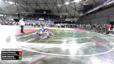 105 lbs Champ. Rd Of 32 - Jeremy Pomeroy, Yakima Valley Wrestling vs Julian Sanchez, Forks Wrestling Club