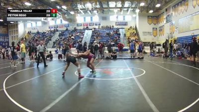 110 lbs Cons. Round 4 - Peyton Rego, Camden County Outsiders vs Isabella Tellez, Maximum Performance