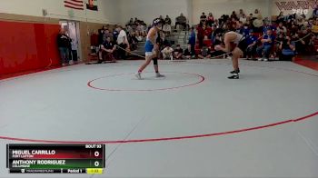 157 lbs Champ. Round 1 - Miguel Carrillo, Fort Lupton vs Anthony Rodriguez, Columbine
