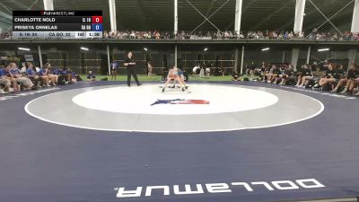 110 lbs Charlotte Nold, Illinois vs Priseya Ornelas, California Gold