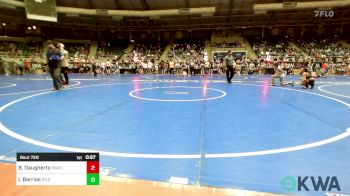 80 lbs Quarterfinal - Brooklynn Daugherty, Broken Arrow Wrestling Club vs Ivan Barrios, Piedmont