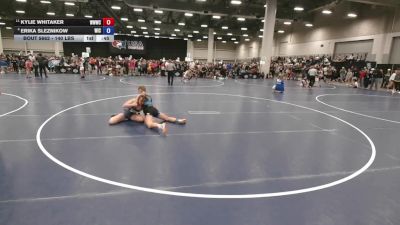 140 lbs Cons. Quarters - Kylie Whitaker, Walla Walla Wrestling Club vs Erika Sleznikow, Weigh In Club