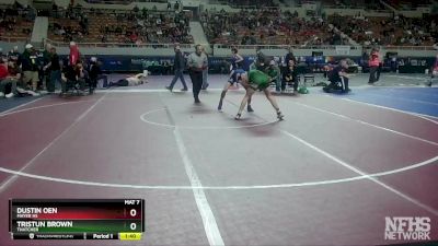 D4-138 lbs Quarterfinal - Dustin Oen, Mayer HS vs Tristun Brown, Thatcher