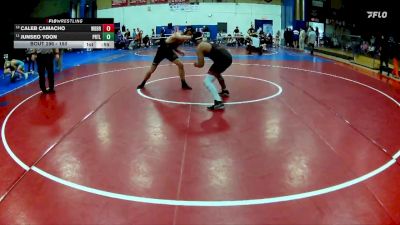 150 lbs Cons. Round 2 - Junseo Yoon, Portola vs Caleb Camacho, Woodbridge