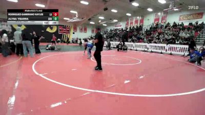 130 lbs Cons. Round 3 - Alyna Ybarra, Sunnyside vs Rodriguez-Sambrano Kaylee, La Habra