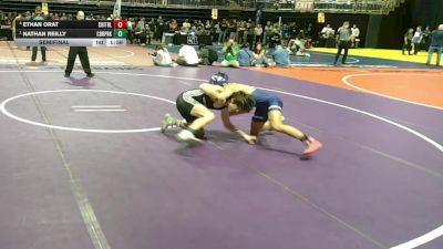 5A 120 lbs Semifinal - Nathan Reilly, Cedar Park vs Ethan Orat, Fort Worth Chisholm Trail