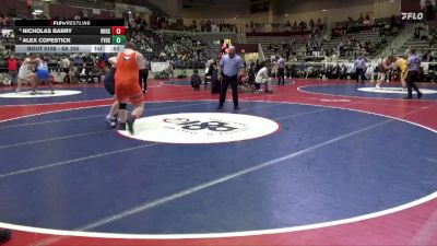 6A 285 lbs 1st Place Match - Nicholas Barry, Rogers Heritage High School vs Alex Copestick, Fayetteville High School