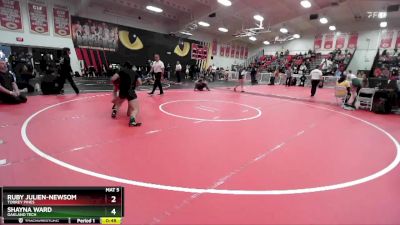 130 lbs Quarterfinal - Ruby Julien-Newsom, Torrey Pines vs Shayna Ward, Oakland Tech