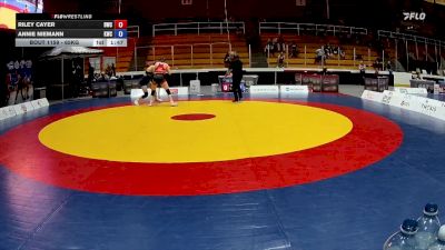 65kg Cons. Semi - Riley Cayer, Dinos Wrestling Club vs Annie Niemann, Kingston Wrestling Club