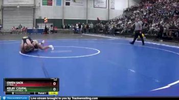 145 lbs Semis & 1st Wrestleback (8 Team) - Kelby Coufal, Aquinas Catholic vs Owen Sack, St Paul