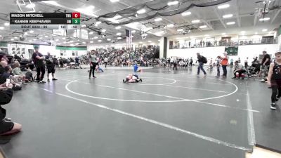 90 lbs Quarterfinal - Kannin Keefhaver, Open Mats vs Mason Mitchell, Thoroughbred Wrestling Academy