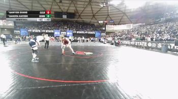 Boys 1B/2B 157 Semifinal - Sawyer Evans, Cle Elum vs Dakota Katzer, Jenkins (Chewelah)