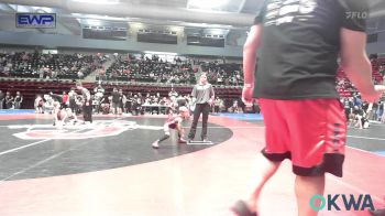 46 lbs Quarterfinal - Samuel Voss, Skiatook Youth Wrestling vs Emerson Braun, Owasso Takedown Club