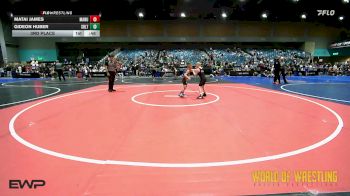 70 lbs 3rd Place - Matai James, MANU WC vs Gideon Huber, Sebolt Wrestling Academy
