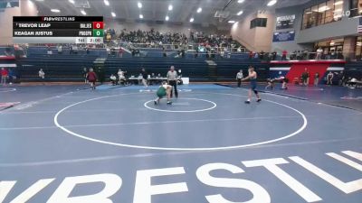 165 lbs Champ. Round 1 - Trevor Leap, Dallas Jesuit College Prep School vs Keagan Justus, Prosper