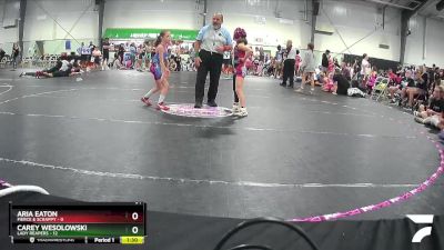 64 lbs Round 1 (3 Team) - Carey Wesolowski, Lady Reapers vs Aria Eaton, Fierce & Scrappy