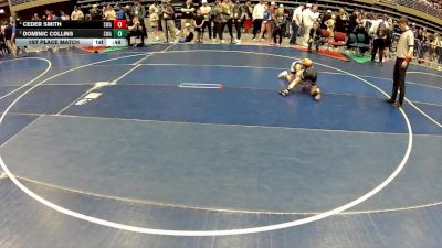 70 lbs 1st Place Match - Ceder Smith, Sanderson Wrestling Academy vs Dominic Collins, Sanderson Wrestling Academy