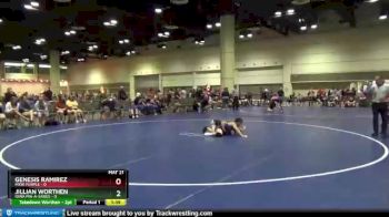 100 lbs Round 2 (10 Team) - Jillian Worthen, Iowa Pin-A-Sarus vs Genesis Ramirez, MXW Purple