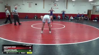 150 lbs Cons. Round 3 - Anthony Stice, Keokuk vs Trevor Phillips, Columbus Community/WMU