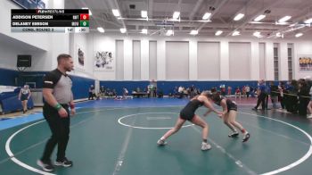 105 lbs Cons. Round 3 - Addison Petersen, Newton vs Delaney Emison, Mountain ViewHS