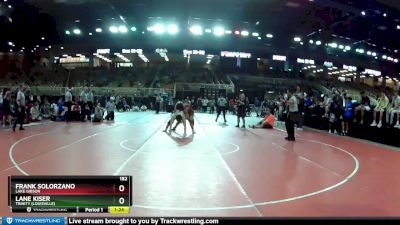 182 lbs Semifinal - Frank Solorzano, Lake Gibson vs Lane Kiser, Trinity (Louisville)