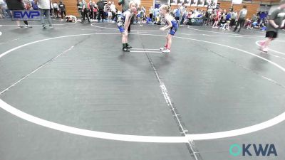 55 lbs Round Of 16 - Elowen Upton, Harrah Little League Wrestling vs Eric Barkhimer, Choctaw Ironman