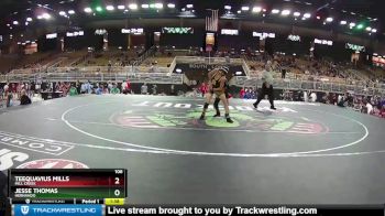 106 lbs Champ. Round 2 - Teequavius Mills, Mill Creek vs Jesse Thomas, Hernando