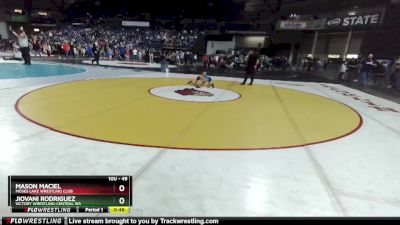 49 lbs 3rd Place Match - Mason Maciel, Moses Lake Wrestling Club vs Jiovani Rodriguez, Victory Wrestling-Central WA