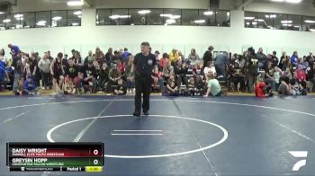 105 lbs Cons. Round 2 - Greysin Hopp, Constantine Falcon Wrestling vs Daisy Wright, Farwell Elite Youth Wrestling