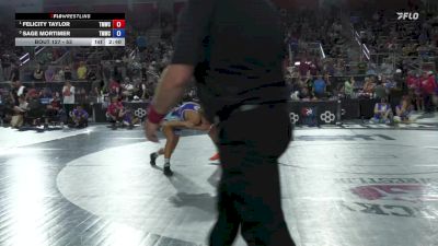 53 lbs 1st Place Match - Felicity Taylor, Titan Mercury Wrestling Club (TMWC) vs Sage Mortimer, Titan Mercury Wrestling Club (TMWC)