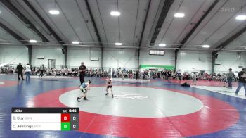 45 lbs Rr Rnd 2 - Calvin Guy, John Wayne Corcoran Wrestling Association vs Cole Jennings, South Forsyth WAR Wrestling Club